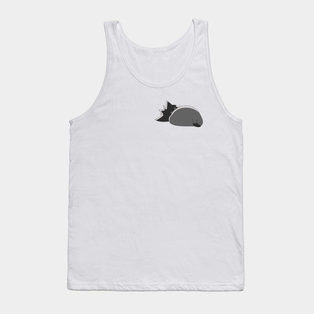 chibi cat kuroo sleeping Tank Top by anemocha